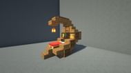This design remains compact while also creating a pleasing overhang complete with a lantern for light (Image via Gay-Slime/Tumblr)